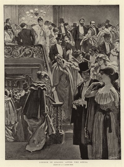 London a szezonban, az Opera után alkotó: George Percy Jacomb-Hood